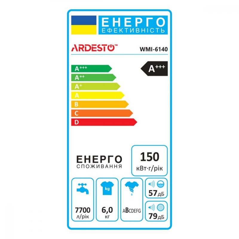 Пральна машина автоматична Ardesto WMI-6140