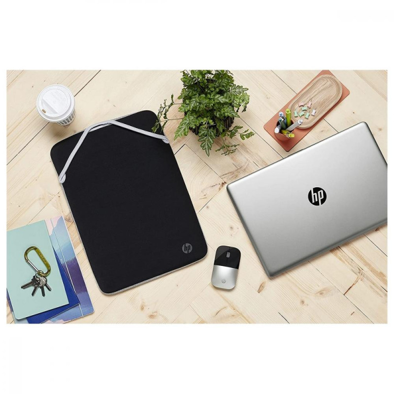 Чохол для ноутбука HP 15.6 Reversible Protective Black/Silver Sleeve (2F2K5AA)