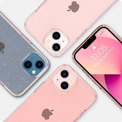 Чохол для смартфона Spigen iPhone 13 Liquid Crystal Glitter Rose Quartz (ACS03517)