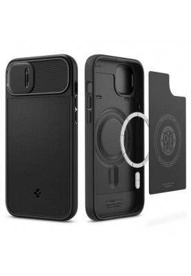 Чохол для смартфона Spigen iPhone 14-Optik Armor MagFit Black (ACS05070)