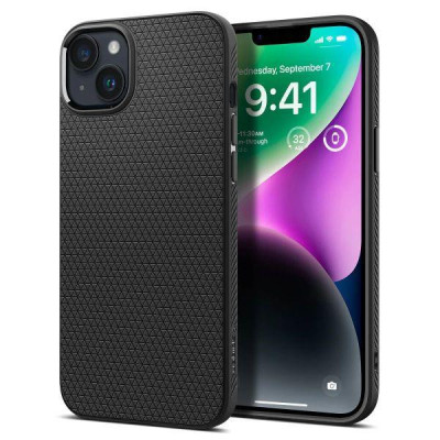 Чохол для смартфона Spigen iPhone 14 Liquid Air Matte Black (ACS04891)