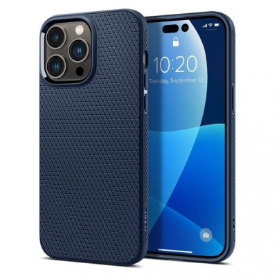 Чохол для смартфона Spigen iPhone 14 Pro Liquid Air Navy Blue (ACS04958)
