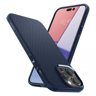 Чохол для смартфона Spigen iPhone 14 Pro Liquid Air Navy Blue (ACS04958)