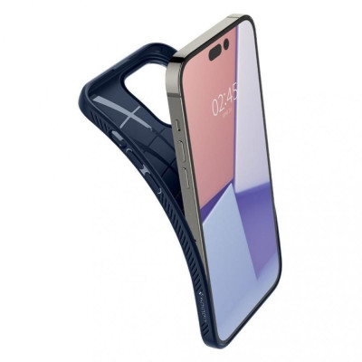 Чохол для смартфона Spigen iPhone 14 Pro Liquid Air Navy Blue (ACS04958)