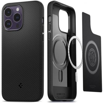 Чохол для смартфона Spigen iPhone 14 Pro Mag Armor Matte Black (ACS04989)