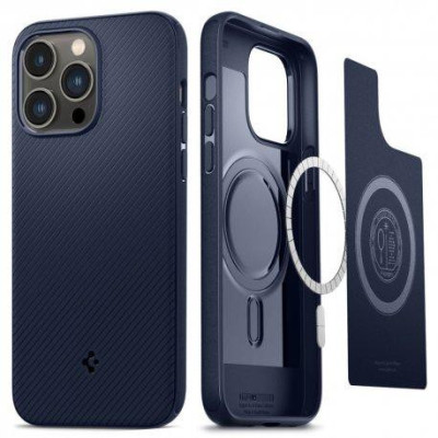 Чохол для смартфона Spigen iPhone 14 Pro Mag Armor Navy Blue (ACS04990)