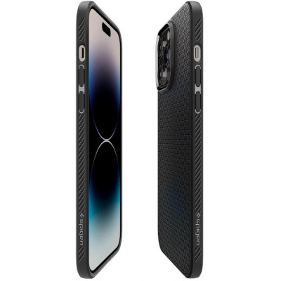Чохол для смартфона Spigen iPhone 14 Pro Max Liquid Air Matte Black (ACS04813)