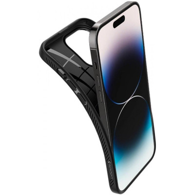 Чохол для смартфона Spigen iPhone 14 Pro Max Liquid Air Matte Black (ACS04813)