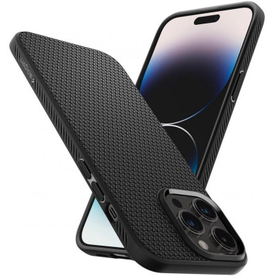 Чохол для смартфона Spigen iPhone 14 Pro Max Liquid Air Matte Black (ACS04813)