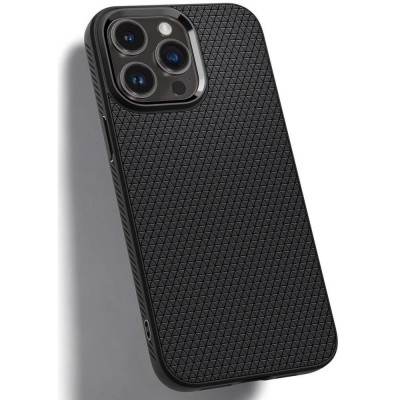 Чохол для смартфона Spigen iPhone 14 Pro Max Liquid Air Matte Black (ACS04813)