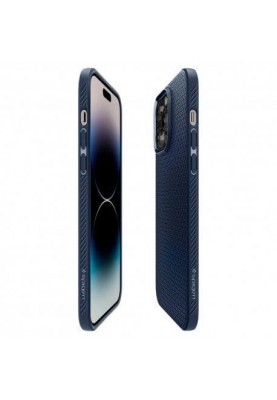 Чохол для смартфона Spigen iPhone 14 Pro Max Liquid Air Navy Blue (ACS04814)