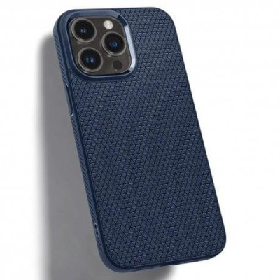 Чохол для смартфона Spigen iPhone 14 Pro Max Liquid Air Navy Blue (ACS04814)