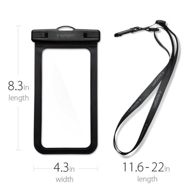 Чохол для смартфона Spigen Velo A600 Universal Waterproof Black 000EM21018