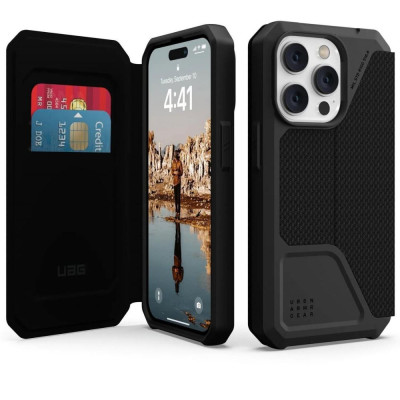 Чохол для смартфону URBAN ARMOR GEAR iPhone 14 Pro Metropolis Kevlar Black (114046113940)