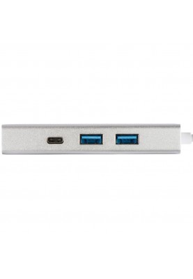 Док-станція для ноутбука HAMA USB-3.1 Type-C Hub 1-in-3 Aluminium (00135756)