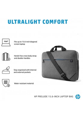 HP Сумка для ноутбука 15.6" Prelude Top Load Laptop Bag (2Z8P4AA)
