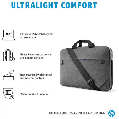 HP Сумка для ноутбука 15.6" Prelude Top Load Laptop Bag (2Z8P4AA)