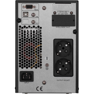 ДБЖ безперервної дії (Online) 2E OD1000, 1000VA/900W, LCD, USB, USB, 2xSchuko (2E-OD1000)