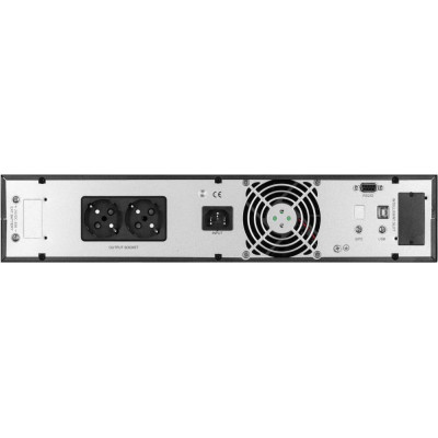 ДБЖ безперервної дії (Online) 2E OD1000RT, 1000VA/900W, RT2U, LCD, USB, 3xSchuko (2E-OD1000RT)