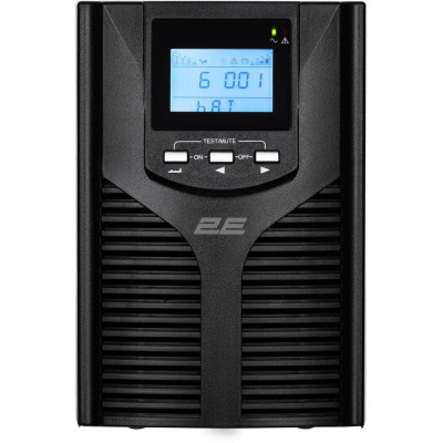 ДБЖ безперервної дії (Online) 2E OD2000, 2000VA/1800W, LCD, USB, USB, 2xSchuko (2E-OD2000)