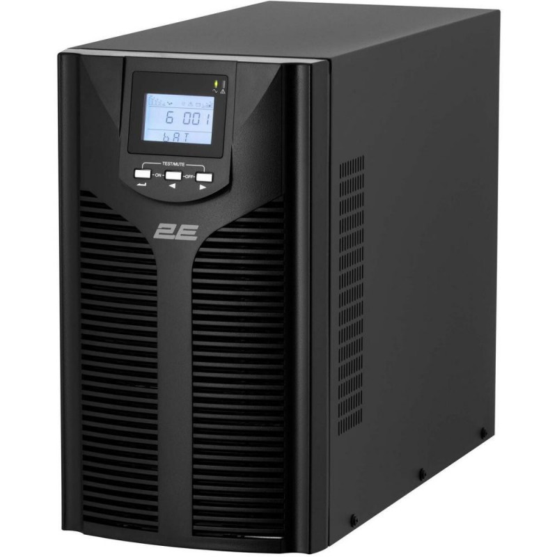 ДБЖ безперервної дії (Online) 2E OD3000, 3000VA/2700W, LCD, USB, USB, 3xSchuko (2E-OD3000)