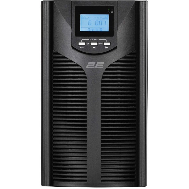 ДБЖ безперервної дії (Online) 2E OD3000, 3000VA/2700W, LCD, USB, USB, 3xSchuko (2E-OD3000)