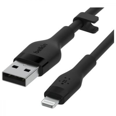 Кабель Lightning Belkin Silicone Lightning MFI 3m Black (CAA008BT3MBK)