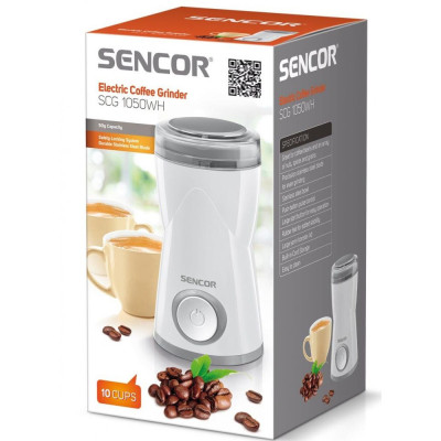 Кавомолка електрична Sencor SCG 1050WH