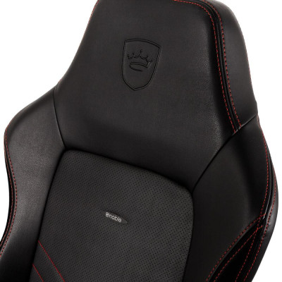 Комп'ютерне крісло для геймера Noblechairs Hero PU leather black/red (NBL-HRO-PU-BRD)