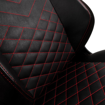 Комп'ютерне крісло для геймера Noblechairs Hero PU leather black/red (NBL-HRO-PU-BRD)