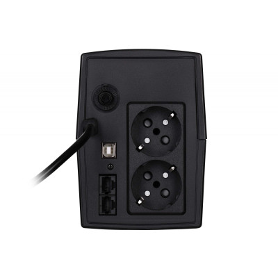 Лінійно-інтерактивний ДБЖ 2E DD650, 650VA/360W, LCD, USB, 2XSCHUKO (2E-DD650) Лінійно-інтерактивний ДБЖ 2E DD650, 650VA/360W, LCD, USB, 2XSCHUKO (2E-DD650)