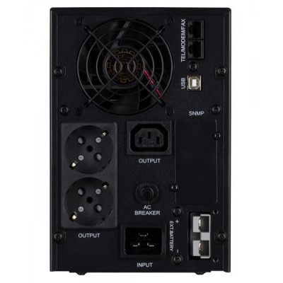 Лінійно-інтерактивний ДБЖ 2E PS2000L, 2000VA/1600W, на зовнішні АКБ 4*12В, 2xSchuko+1xC13 (2E-PS2000L)