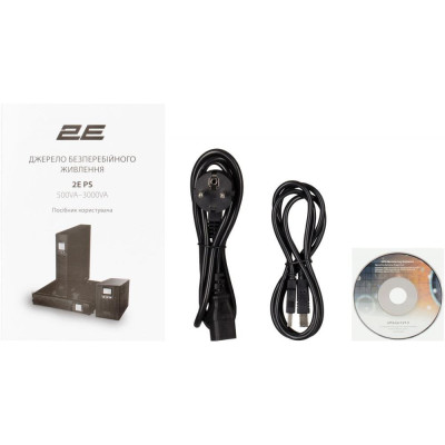 Лінійно-інтерактивний ДБЖ 2E PS2000RT, 2000VA/1800W, RT3U, LCD, USB, 6xC13 (2E-PS2000RT)