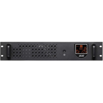 Лінійно-інтерактивний ДБЖ 2E RE650, 650VA/360W, RM 2U, LCD, USB, 2xSchuko (2E-RE650) Лінійно-інтерактивний ДБЖ 2E RE650, 650VA/360W, RM 2U, LCD, USB, 2xSchuko (2E-RE650)