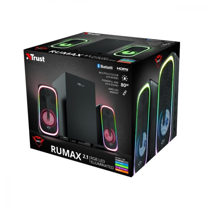 Мультимедійна акустика Trust GXT 635 Rumax RGB Black (23927)
