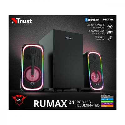 Мультимедійна акустика Trust GXT 635 Rumax RGB Black (23927)