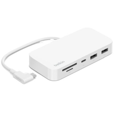 Мультипортовий адаптер Belkin Connect USB-C 6-in-1 Multiport Hub with Mount (INC011btWH)