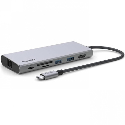 Мультипортовий адаптер Belkin USB-C 7-in-1 Multiport Adapter (INC009BTSGY)