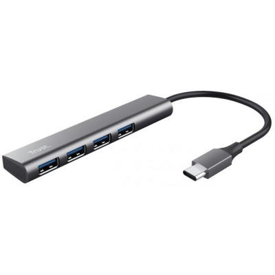 Мультипортовий адаптер Trust Halyx 4-Port USB-C Hub (24948)