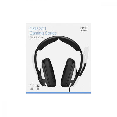 Навушники з мікрофоном Sennheiser EPOS GSP 301 Black/White (1000240/507202)