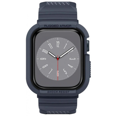 Ремінець Spigen Чохол та ремінець для Apple Watch SE/6/5/4 (44mm) Rugged Armor Pro 2 in 1, Charcoal Gray (ACS00819)