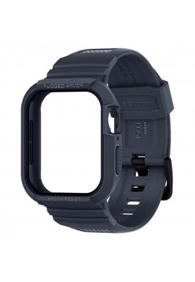 Ремінець Spigen Чохол та ремінець для Apple Watch SE/6/5/4 (44mm) Rugged Armor Pro 2 in 1, Charcoal Gray (ACS00819)