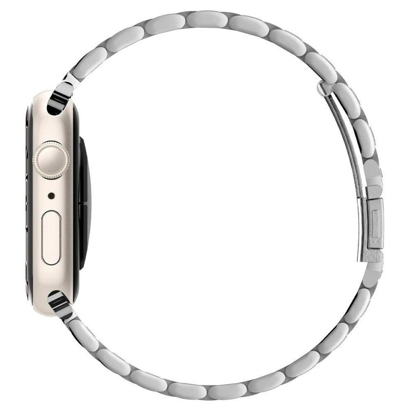 Ремінець Spigen Металевий ремінець Modern Fit для Apple Watch 42/44mm Silver (062MP25404)