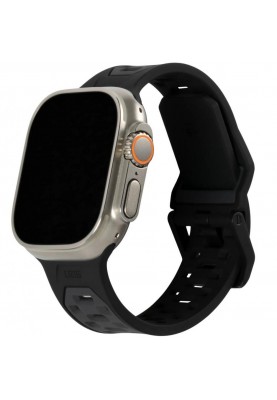 Ремінець URBAN ARMOR GEAR Ремінець для Apple Watch Ultra 49/45/44/42mm-Civilian Silicone New Graphite/Black (194002114032)