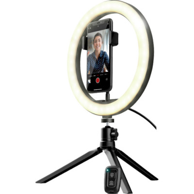 Студійне освітлення Trust Maku Ring Light Vlogging Kit (24393)