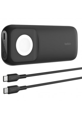 Зовнішній акумулятор (павербанк) Belkin BoostCharge Pro 10000mAh 20W з швидким бездротовим Charger для Apple Watch Black (BPD005BTBK)