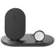 Бездротовий зарядний пристрій Belkin Boost Up 3-in-1 Wireless Charger Black (WIZ001VFBK)
