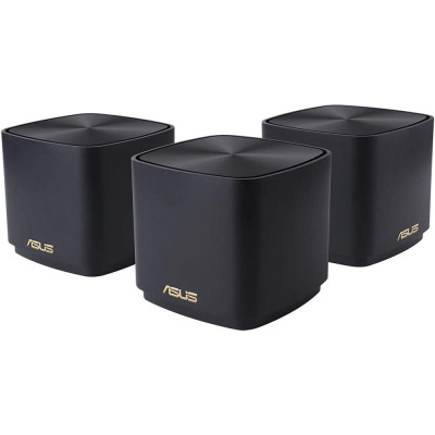 Бездротовий маршрутизатор ASUS ZenWiFi AX Mini XD4 3PK Black (XD4-3PK-BLACK)