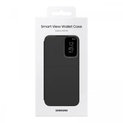Чохол для смартфона Samsung A346 Smart View Wallet Case Black (EF-ZA346CBEG)