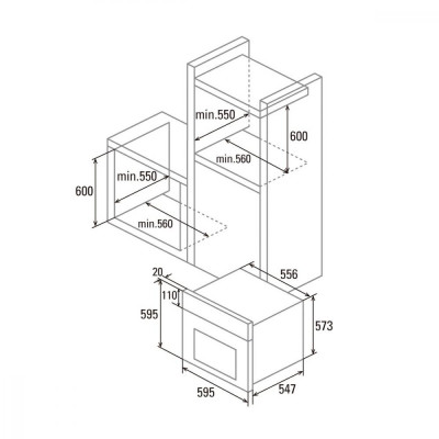 Духовка електрична Cata MDS 7208 WH (07001005)